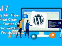 Thay đổi thông tin chân website – cho WordPress